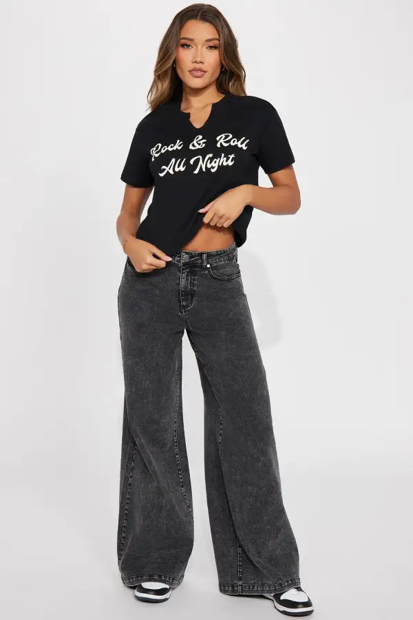 Rock And Roll All Night Tee - Black