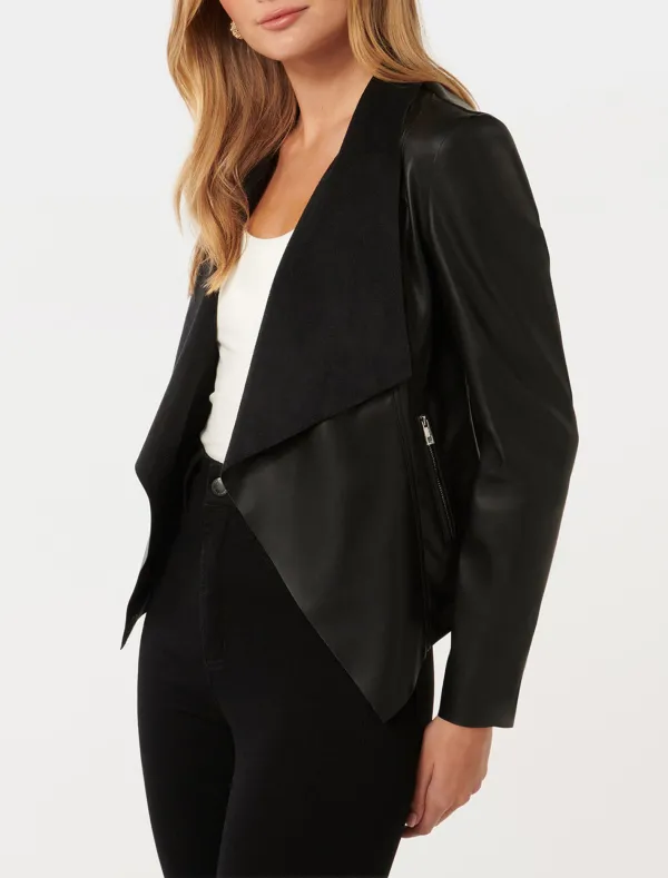 PU Waterfall Jacket