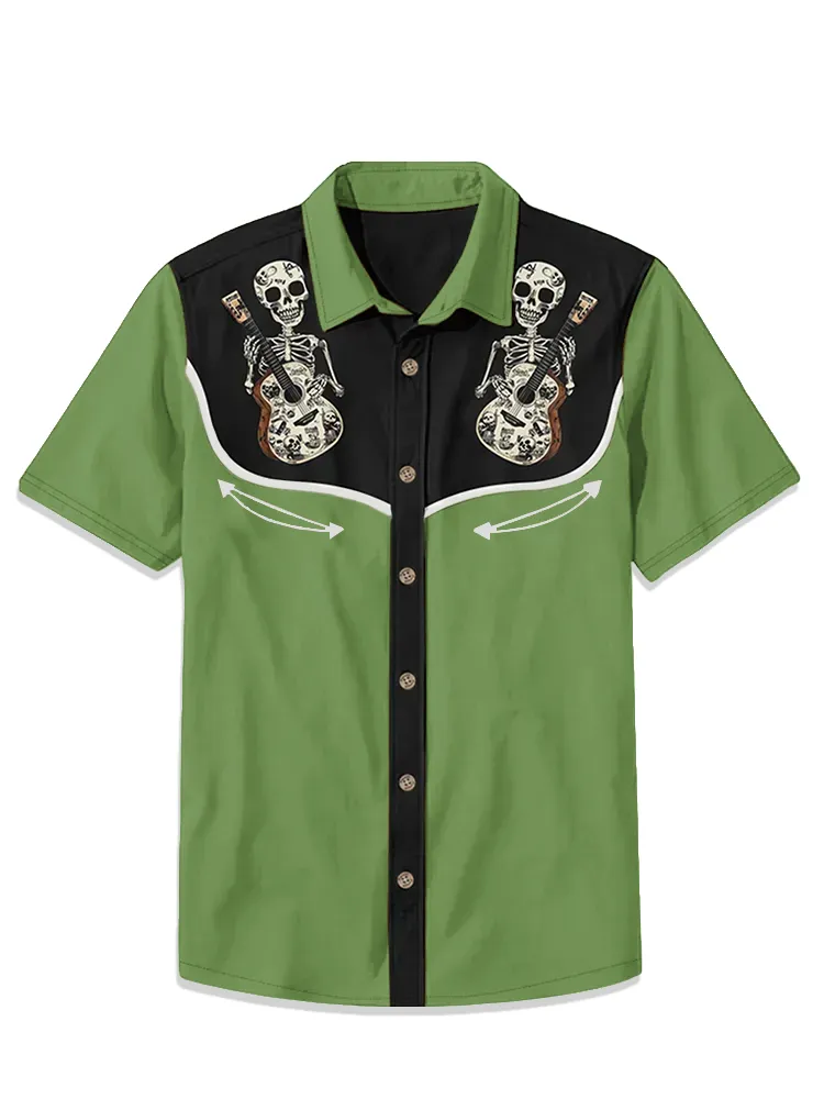 Skull Music Guitar Shirt