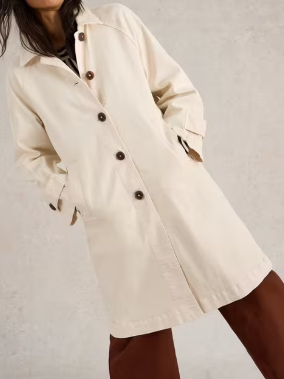Denim Collared Coat