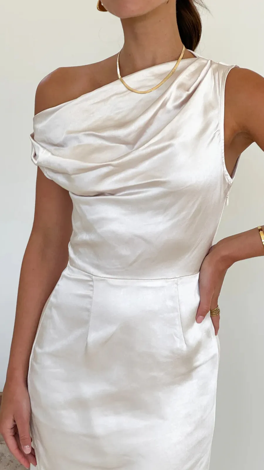 Off Shoulder Design Maxi Dress