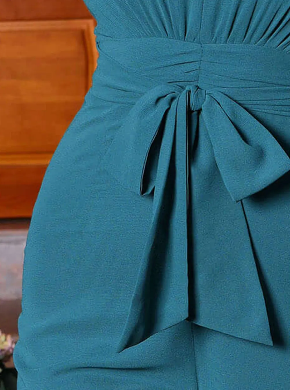Sleeveless Bowknot Cutout Jumpsuits