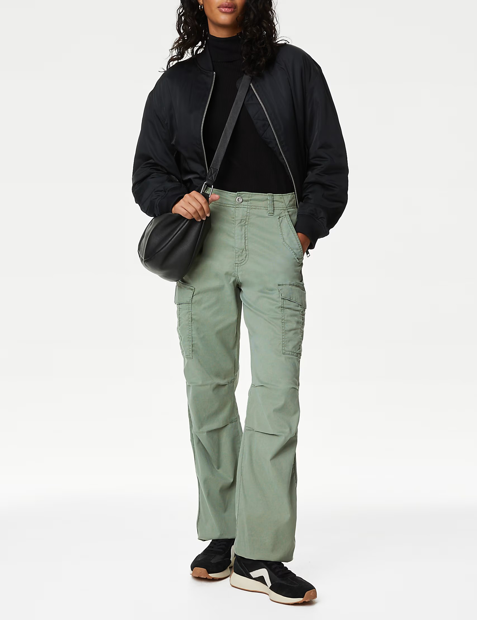 Straight Leg Trousers with Pocket