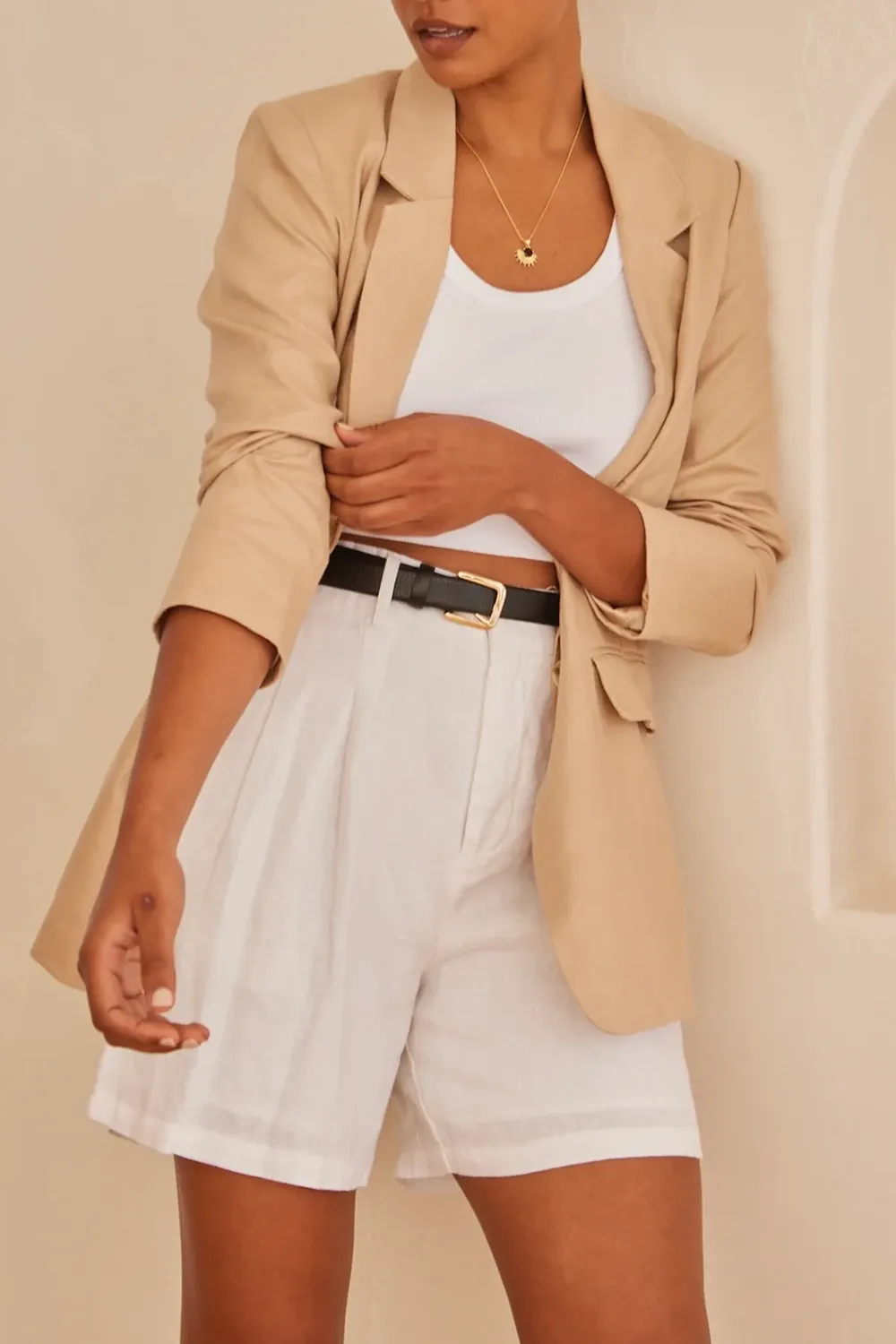 Longline Skinny  Casual Blazer