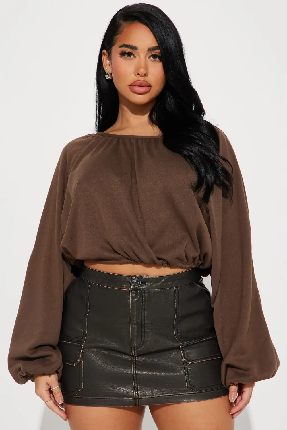 Brunch Hours Top - Brown
