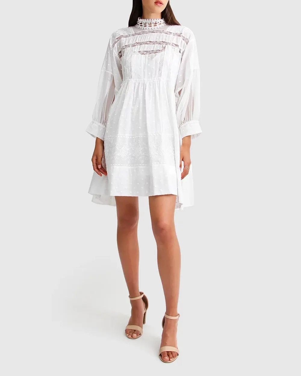 Oversized Lace Mini Dress