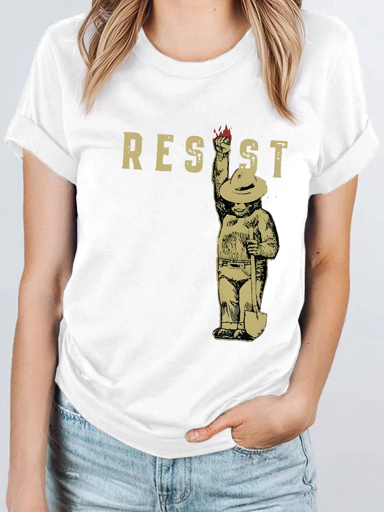 Women'S Resist Round-Neck Short-Sleeved T-Shirt