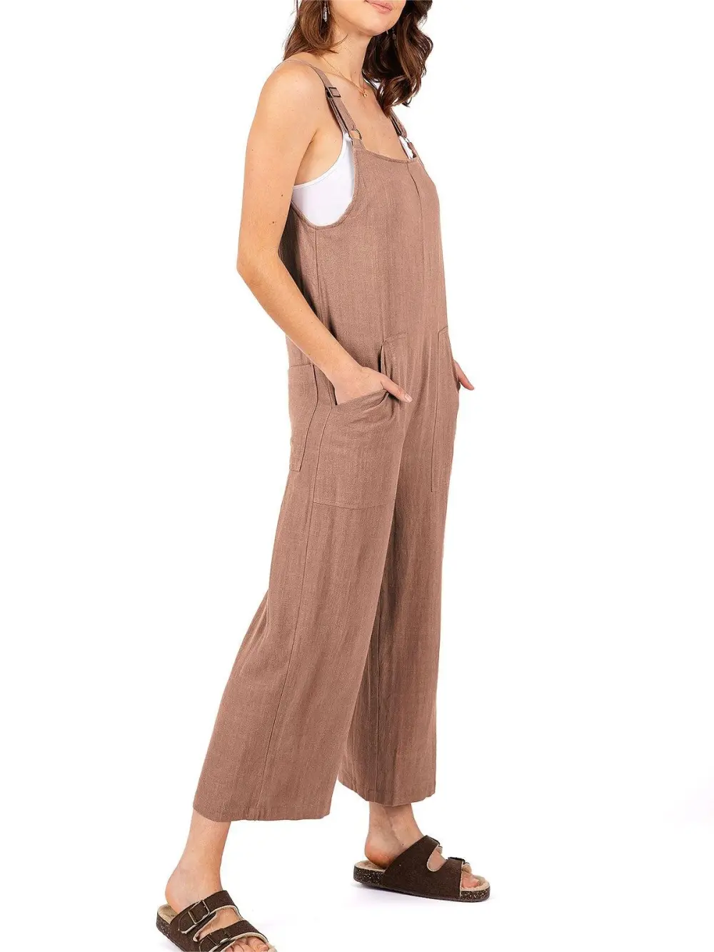 Light Gray Linen - Blend Overalls