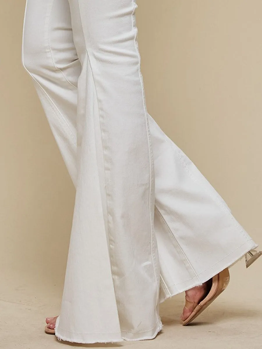 White Diva Super Flare Jeans