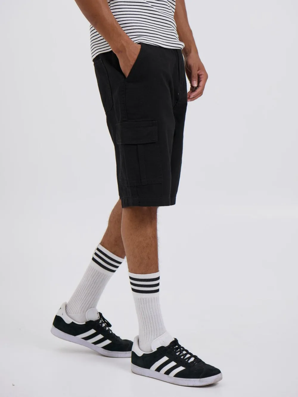 Casual And Daily  Black Shorts