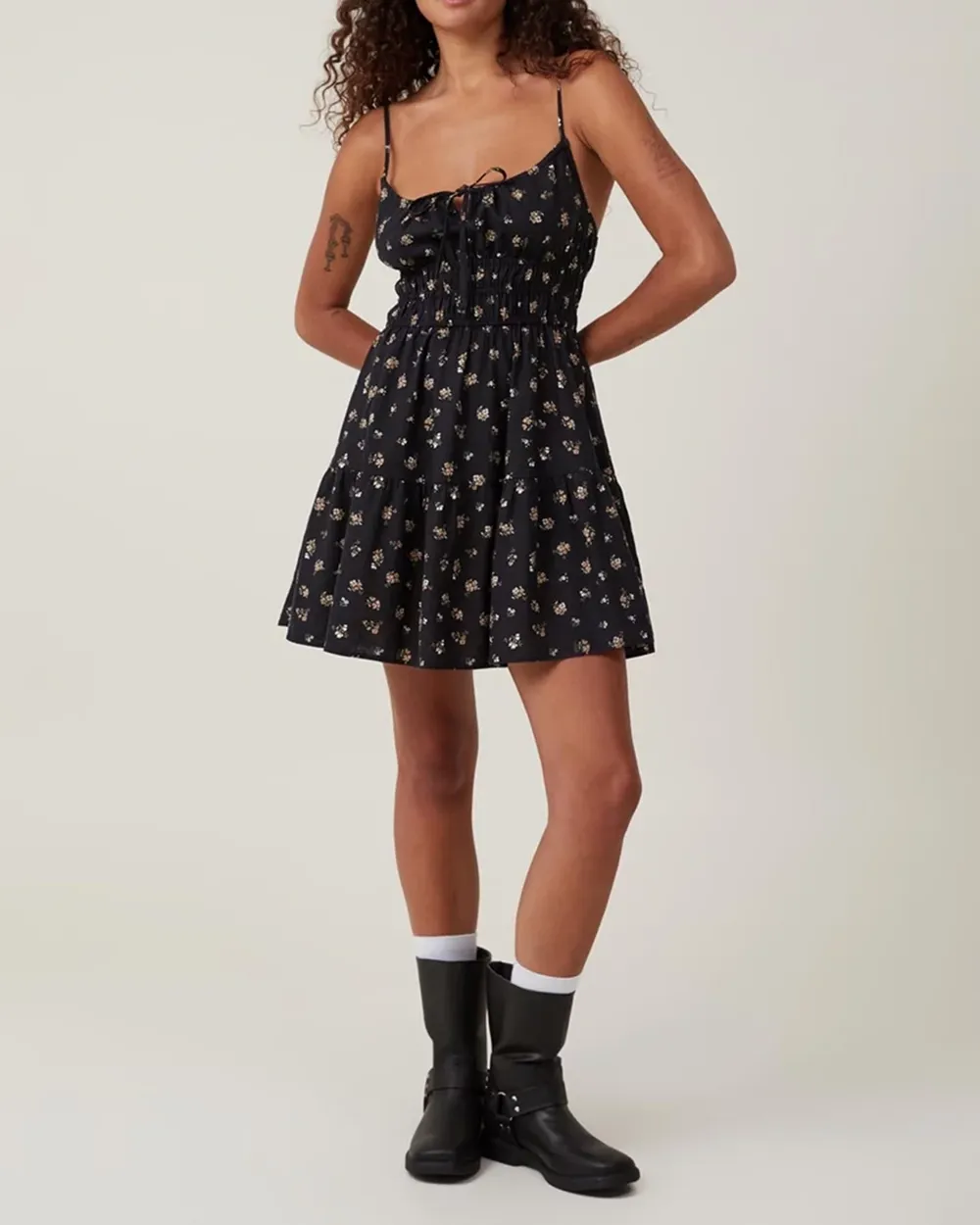 Tiered Mini Dress