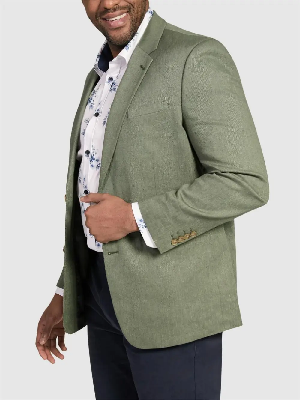 FERN LINEN BLEND BLAZER