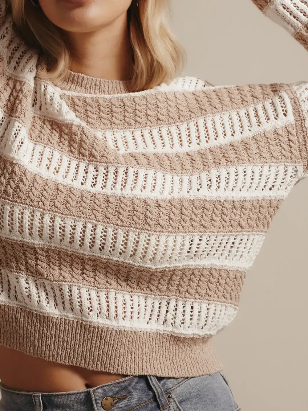 Elementary Striped Knit Sweater