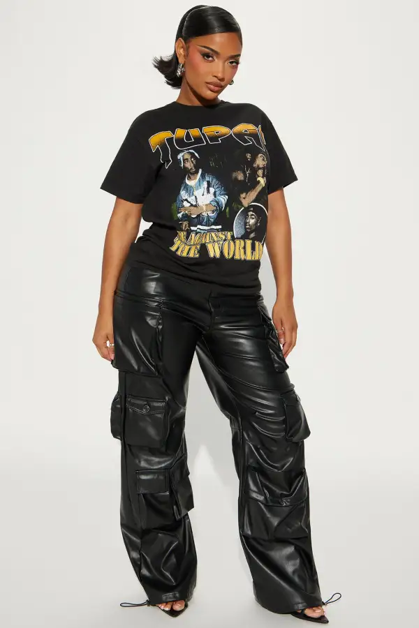 Tupac Me Against The World Tee - Black