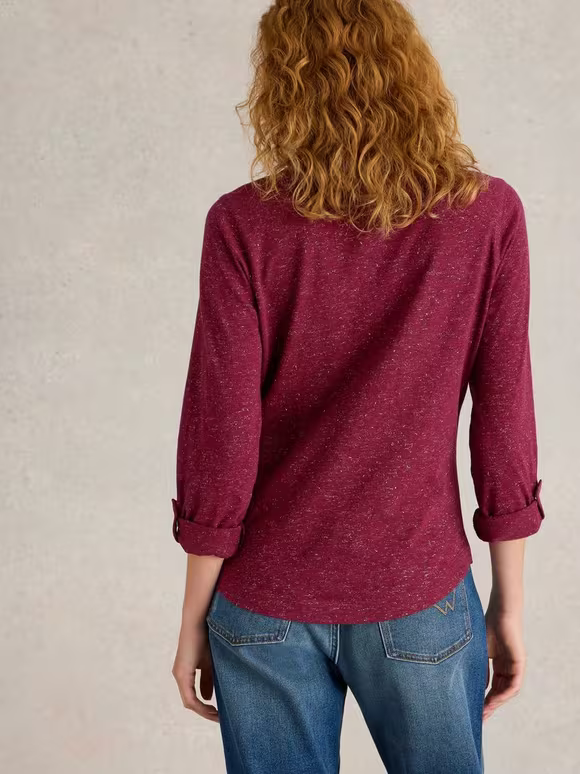Lapel Sparkle Shirt