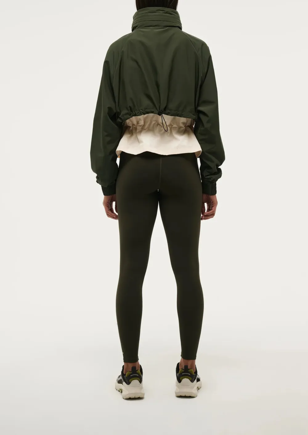 Two Tone Green Puffer Jacket