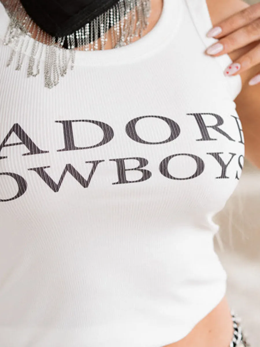 Crew Neck Cowboy Tank