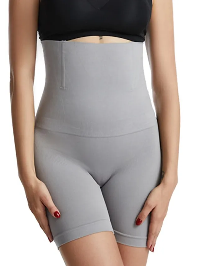 Women's Underwear Shorts Scrunch Butt Shorts Shapewear Black Red Brown High Waist Fashion Casual Comfort Home Daily Gym High Elasticity Short Tummy Control Plain M / L XL / XXL XS / S 3XL 4XL