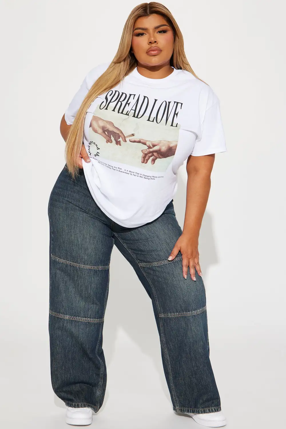 Spread Love Graphic Tshirt - White