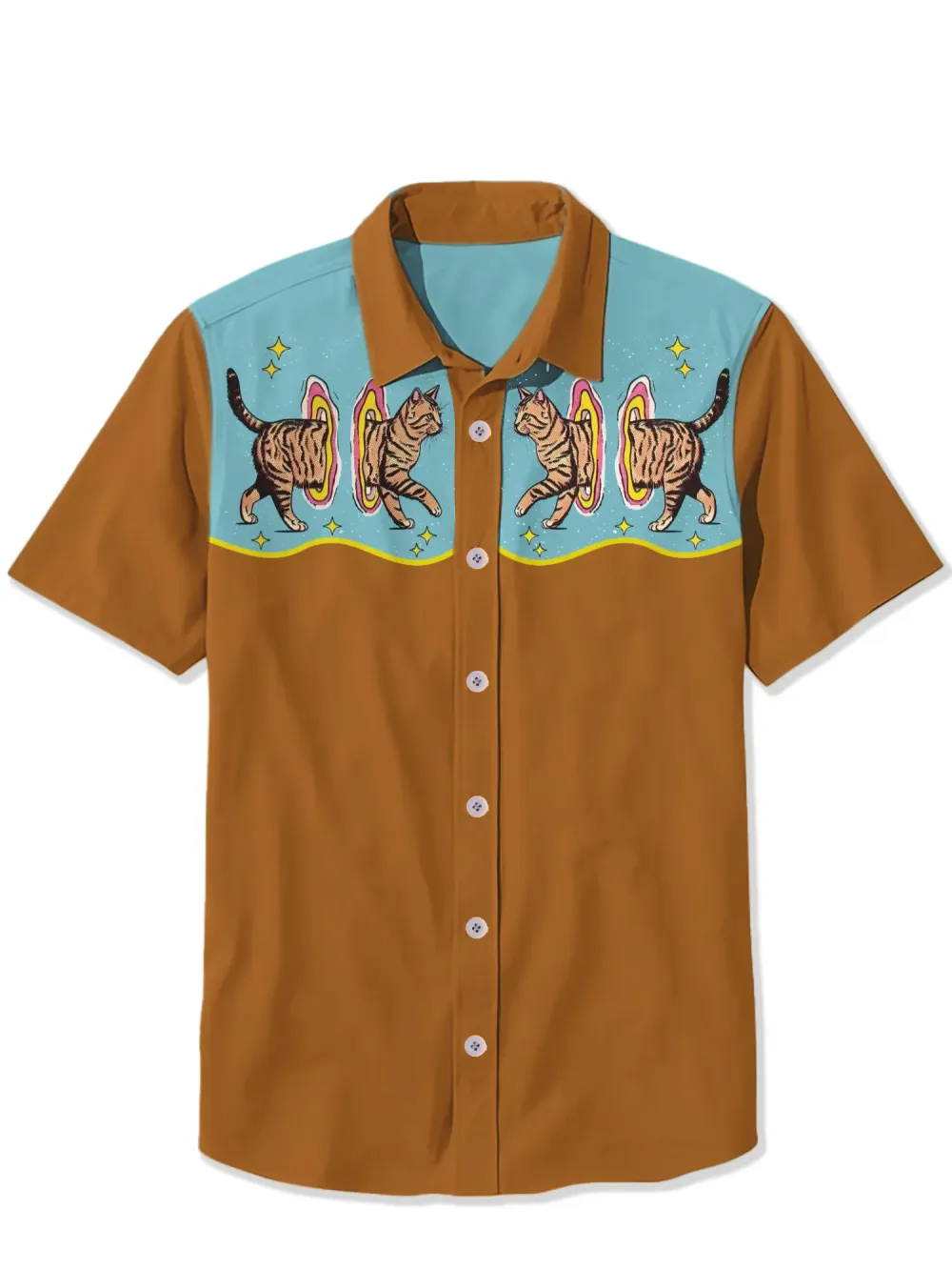 Yellow Cat Spacetime Gate Shirt