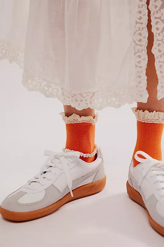 Waffle Knit Ankle Socks