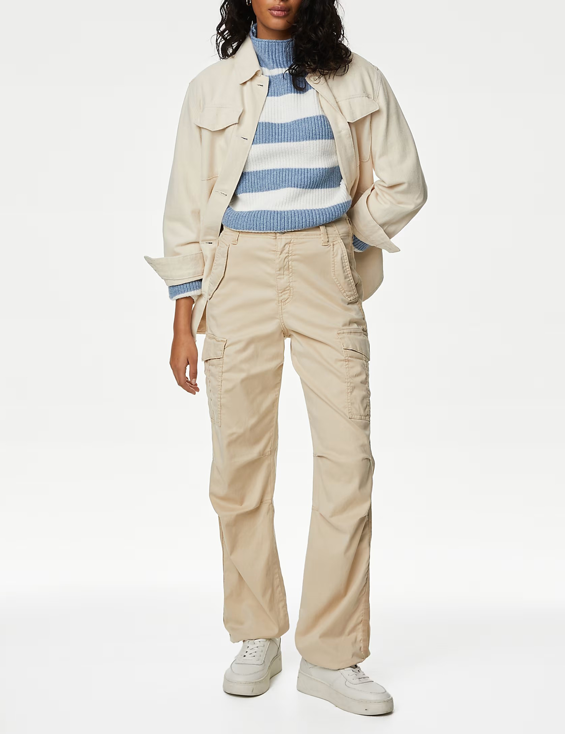 Straight Leg Trousers with Pocket