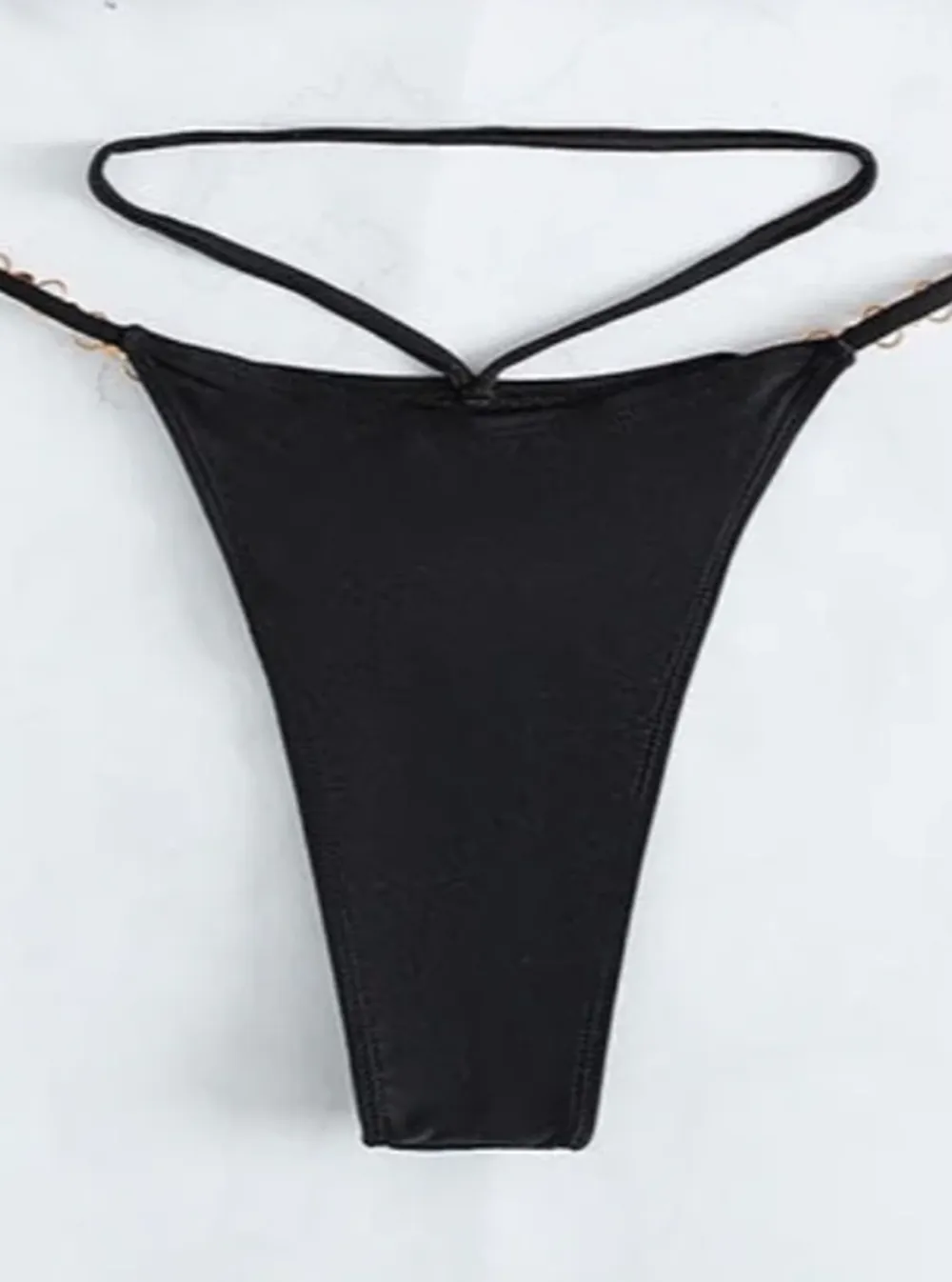 Metallic Diamond Chain Beach Bikini