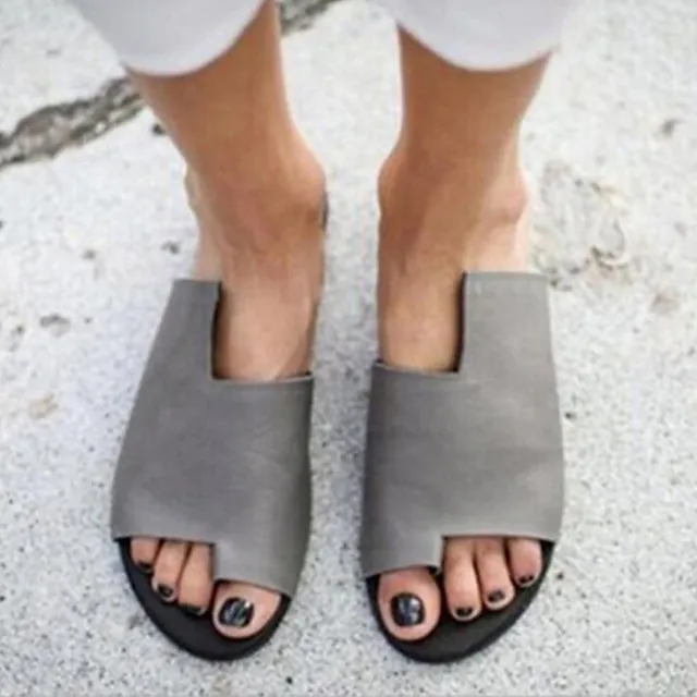 Women's Sandals Slippers Boho Bohemia Beach Flat Sandals Orthopedic Sandals Bunion Sandals Outdoor Daily Beach Summer Spring Flat Heel Open Toe Classic Casual Minimalism Polyester Synthetics Loafer