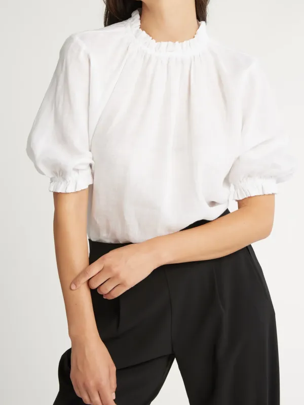 The Frill Detail Short Sleeve Blouse