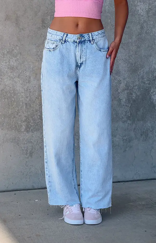 Light Wash Baggy Boyfriend Jeans