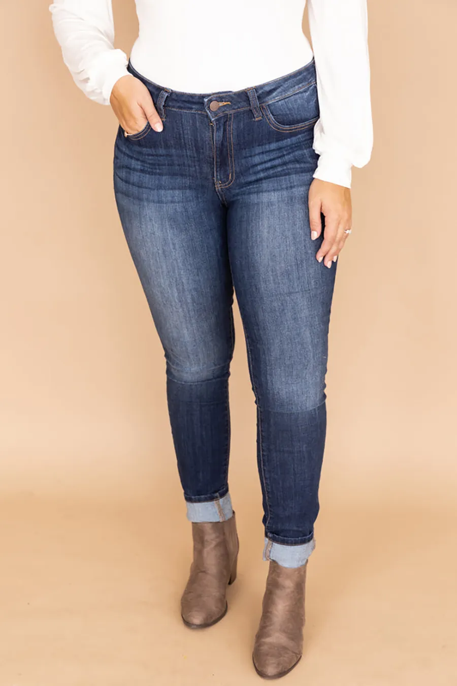 Dark Wash Skinny Jeans