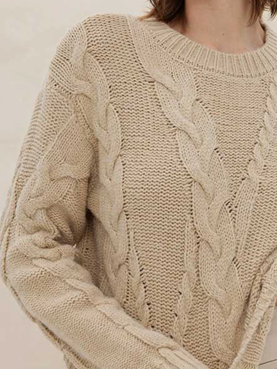Chunky Linked Cable Knit Sweater