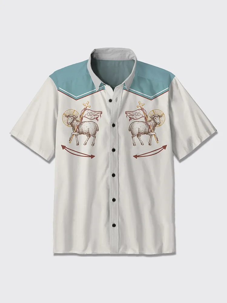 Lamb Of God Button Up Shirts
