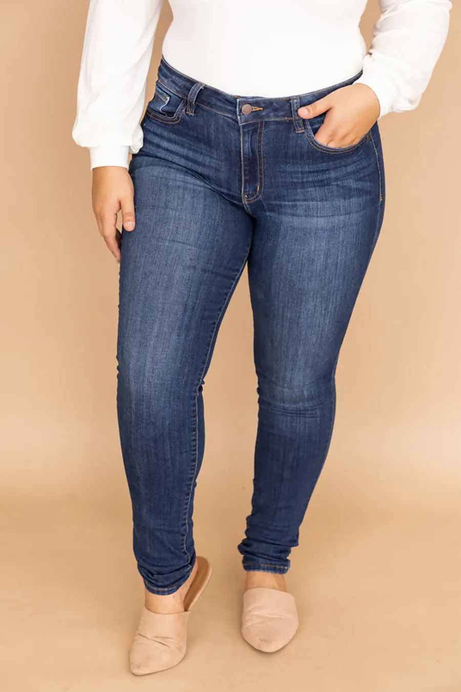 Dark Wash Skinny Jeans