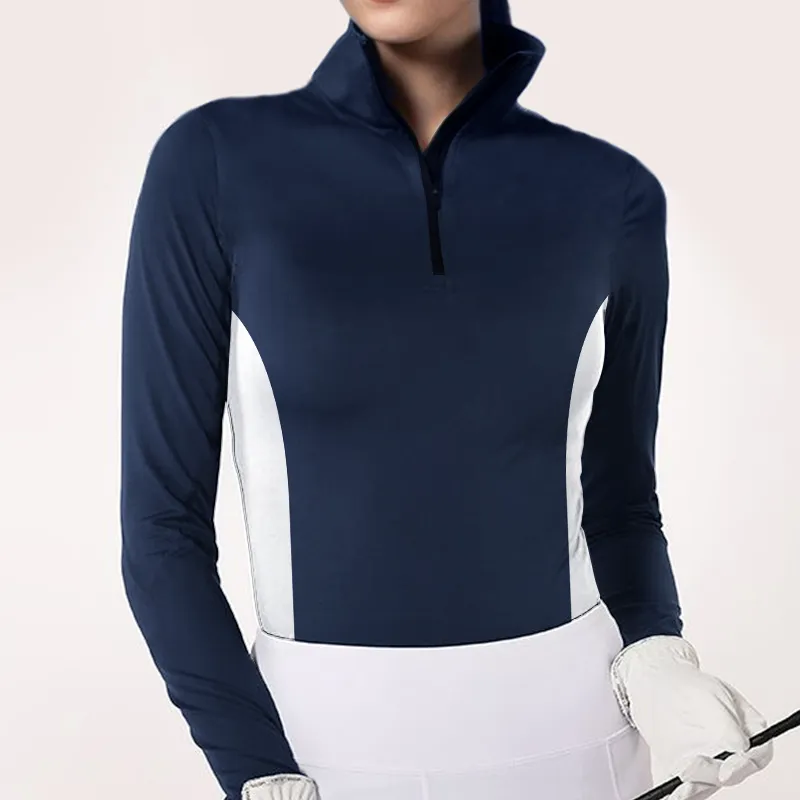 Women's Line Prints Long Sleeve Riding Style Casual Shirt