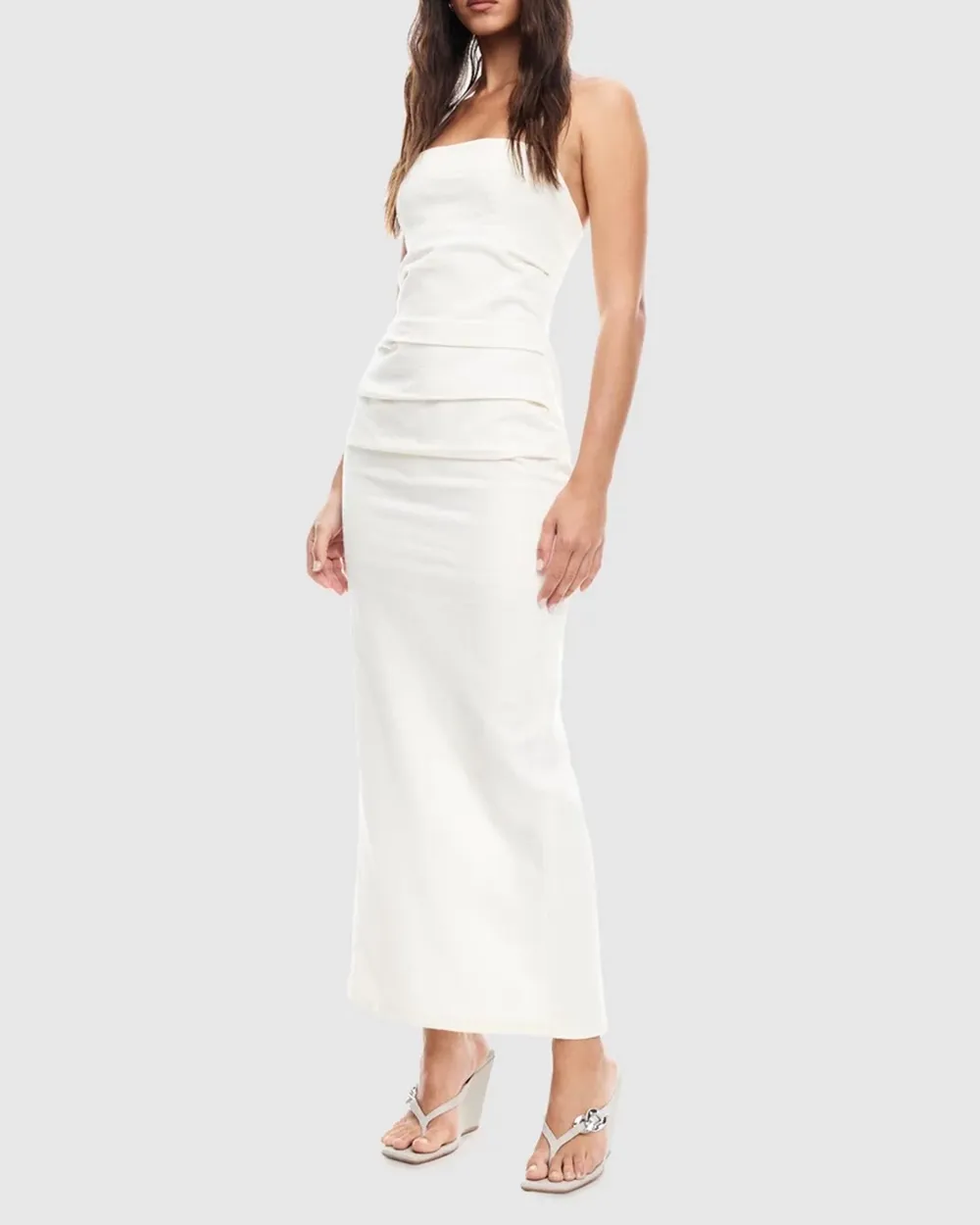 Halter Neck Slim Maxi Dress