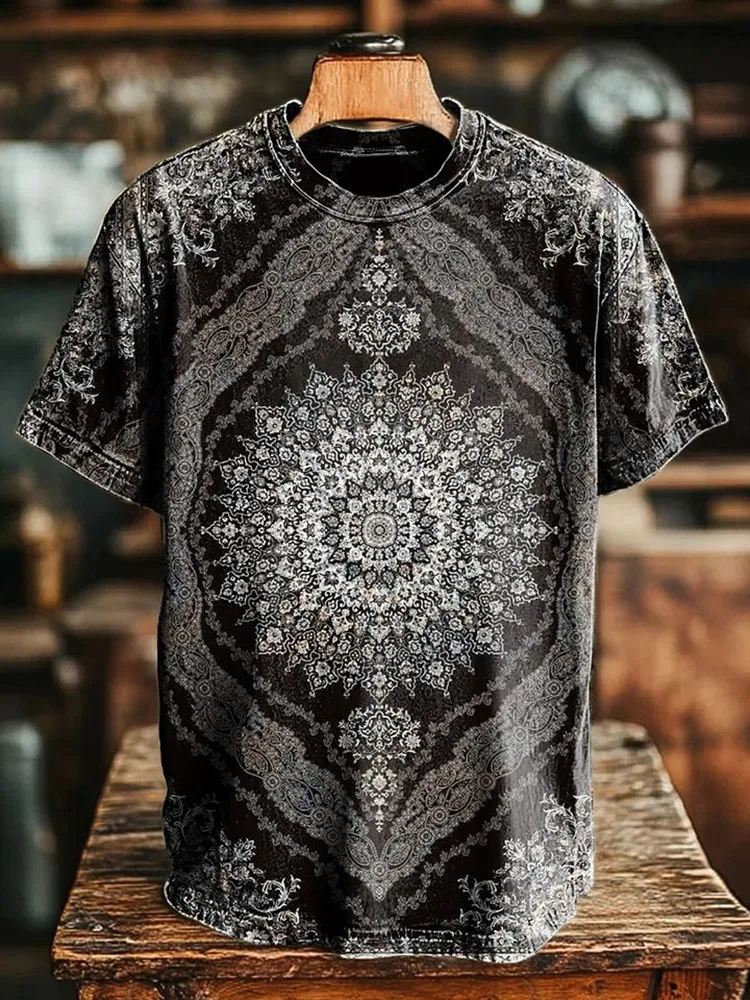 Women'S T-Shirt With Printed Round-Neck And Short Sleeves