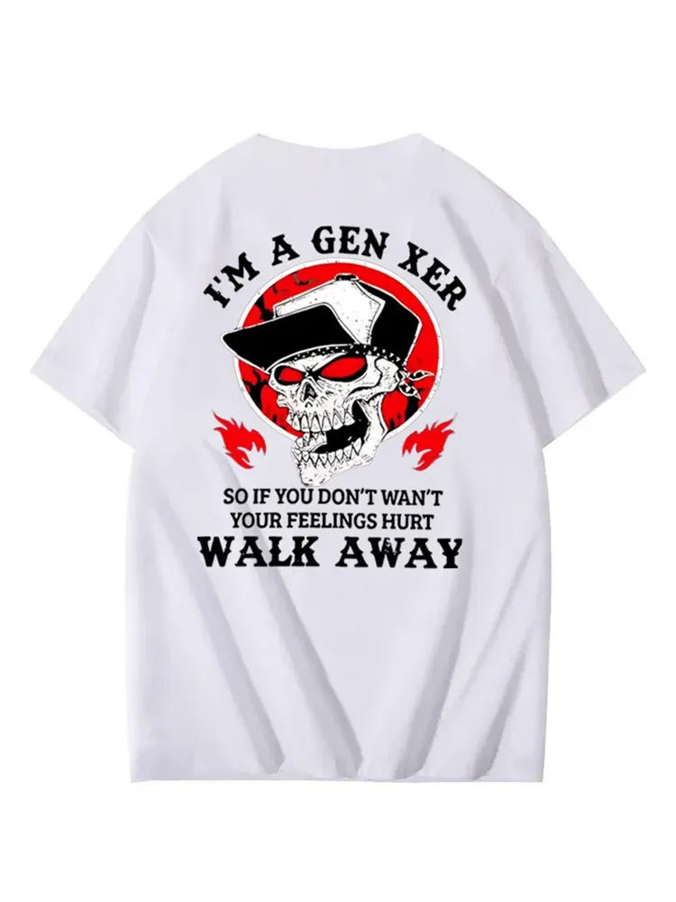 T-Shirt Gen X Round-Neck Short-Sleeved T-Shirt