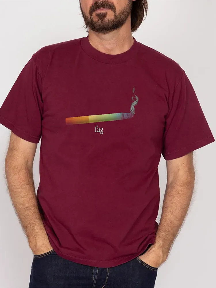 Women'S Fag Short Sleeve Round-Neck T-Shirt