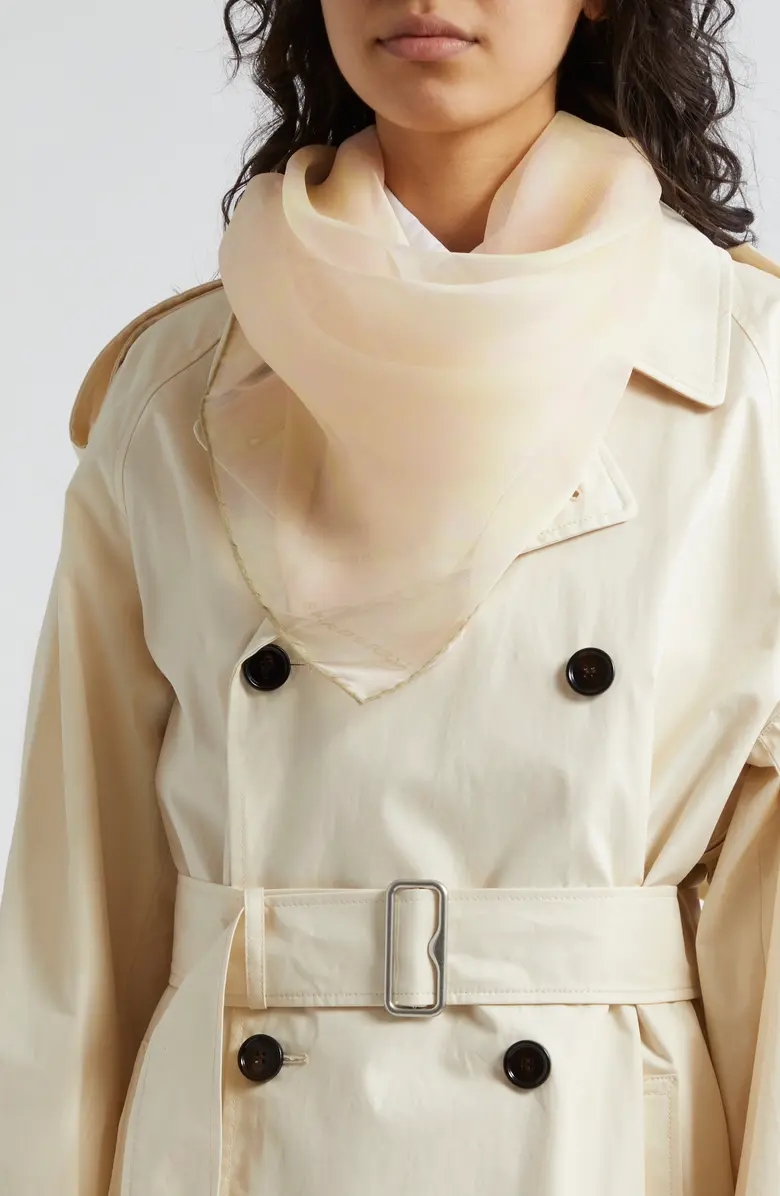 Water Rose Silk Square Scarf