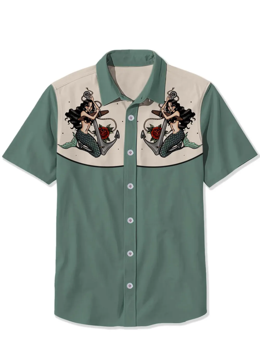 Anchor and Mermaid Shirt
