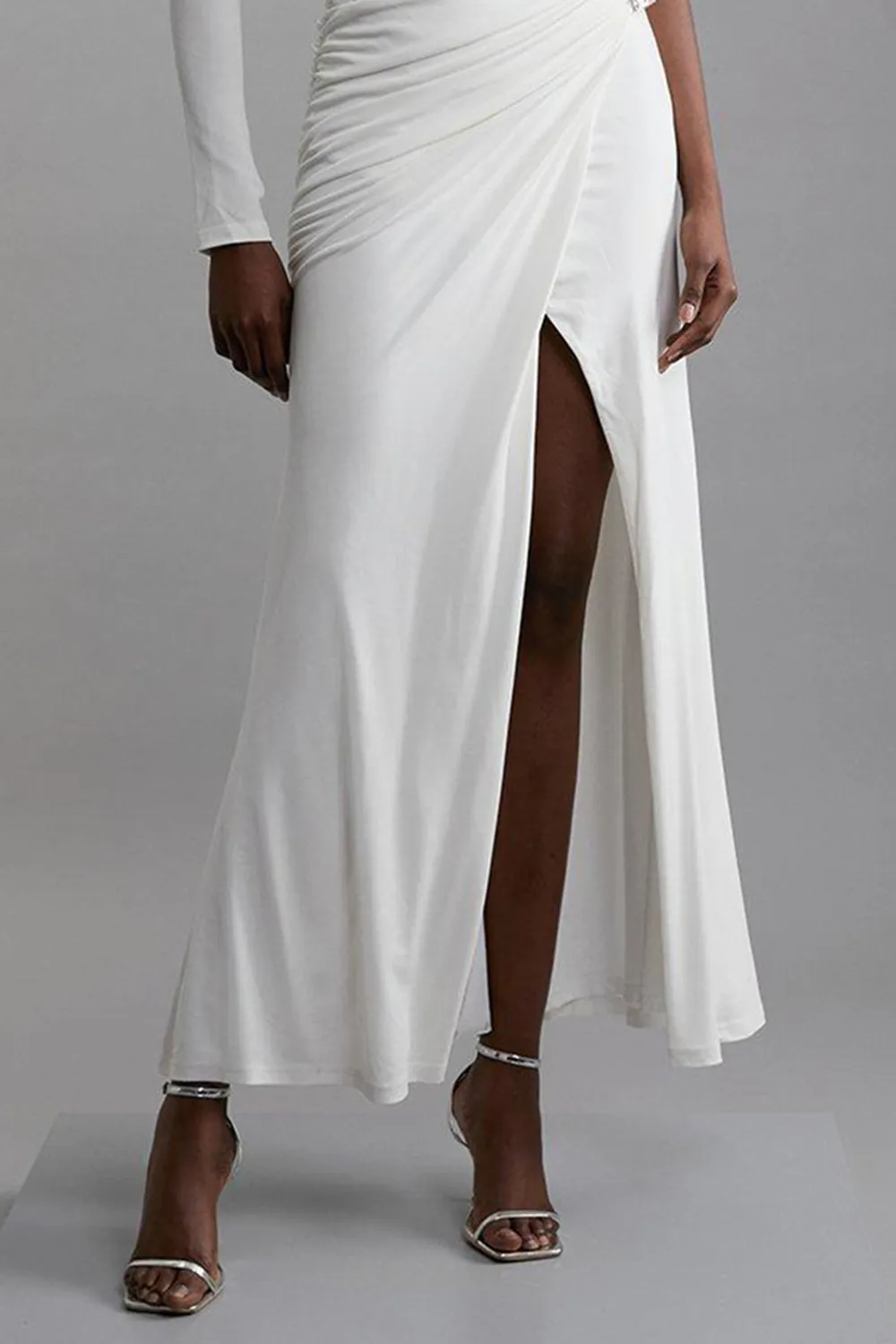 Premium Viscose Jersey Hardware Maxi Dress