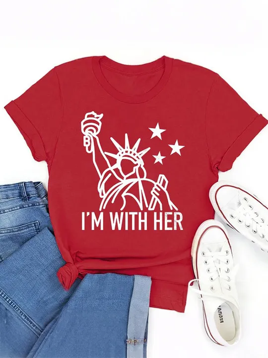 I'M With Her Teacher T-Shirt