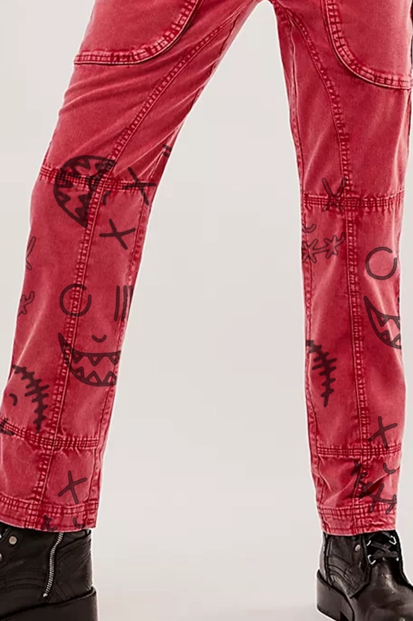 Cargo Pocket Moto Pants