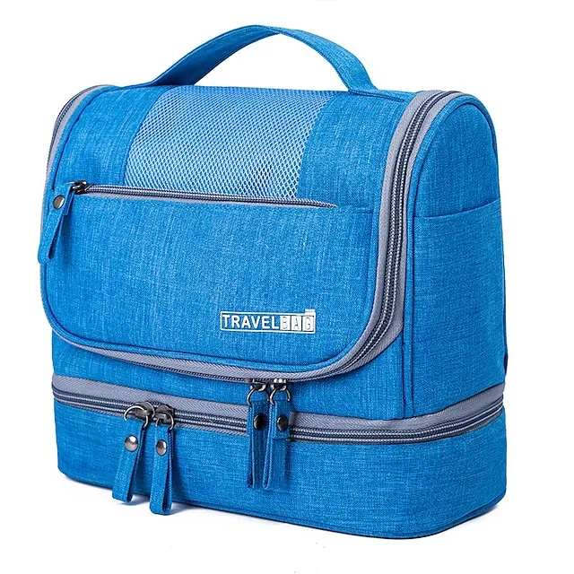 Makeup Bag Women Bags Men Large Waterproof Nylon Travel Cosmetic Bag Organizer Case Necessary Dry And Wet Separation Bag Wash