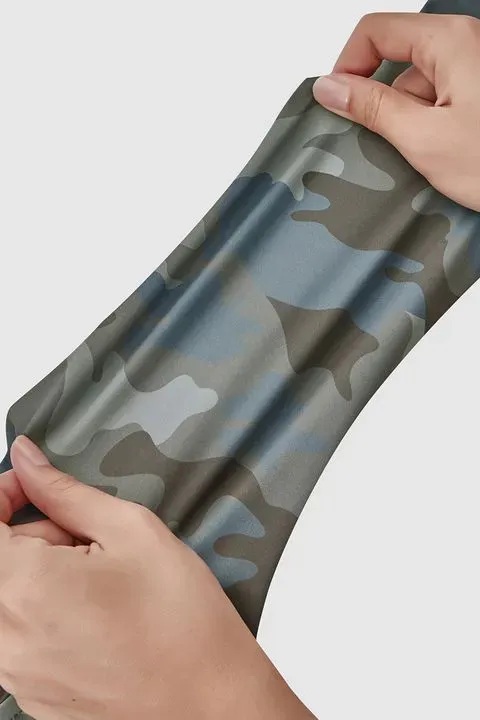 Camo Flap Pocket Design Scrunch Butt Sports Leggings