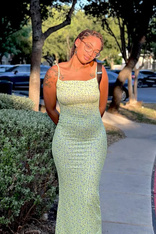 Polina Floral Maxi Dress-Yellow