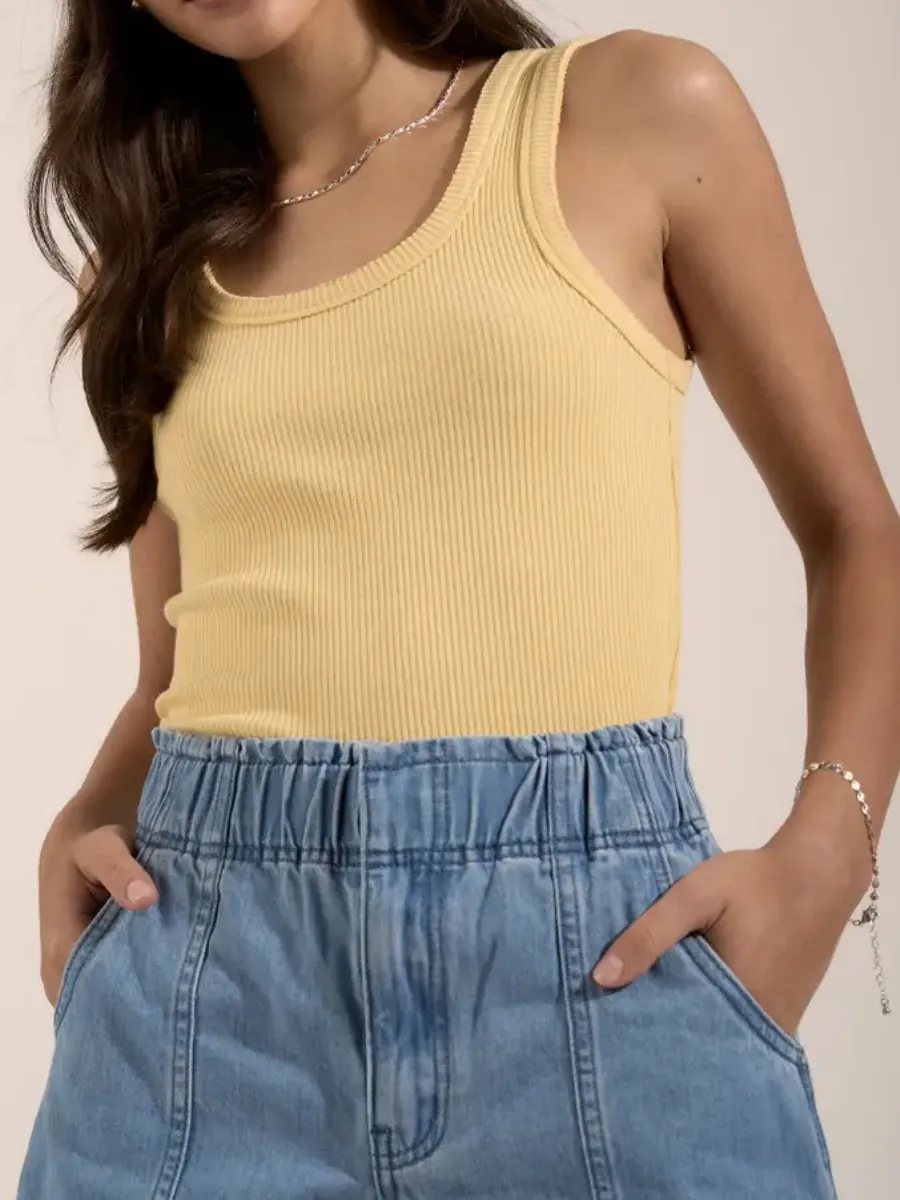 Organic Cotton Ribbed Tank
