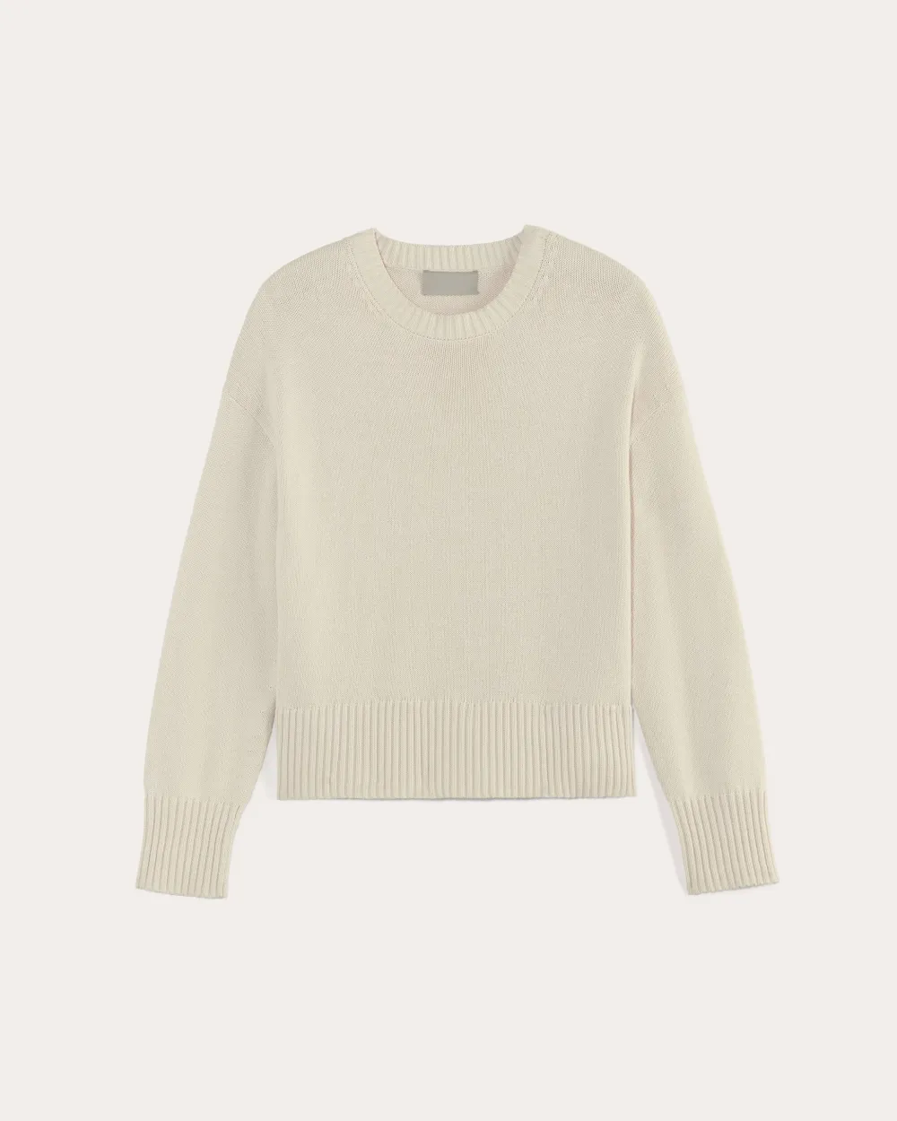 White Sweater in Everyday Cotton