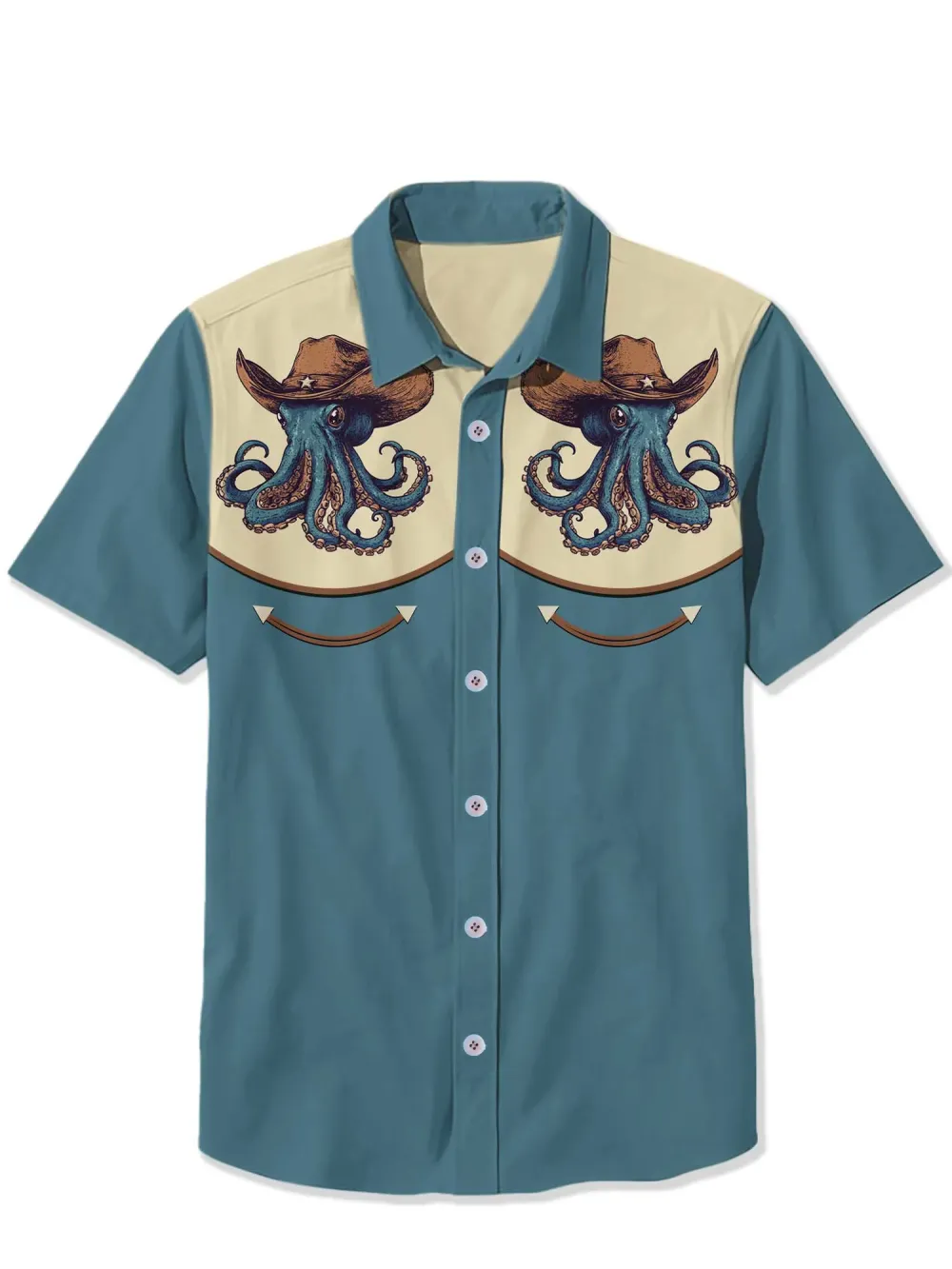 Western Octopus Cowboy Shirt
